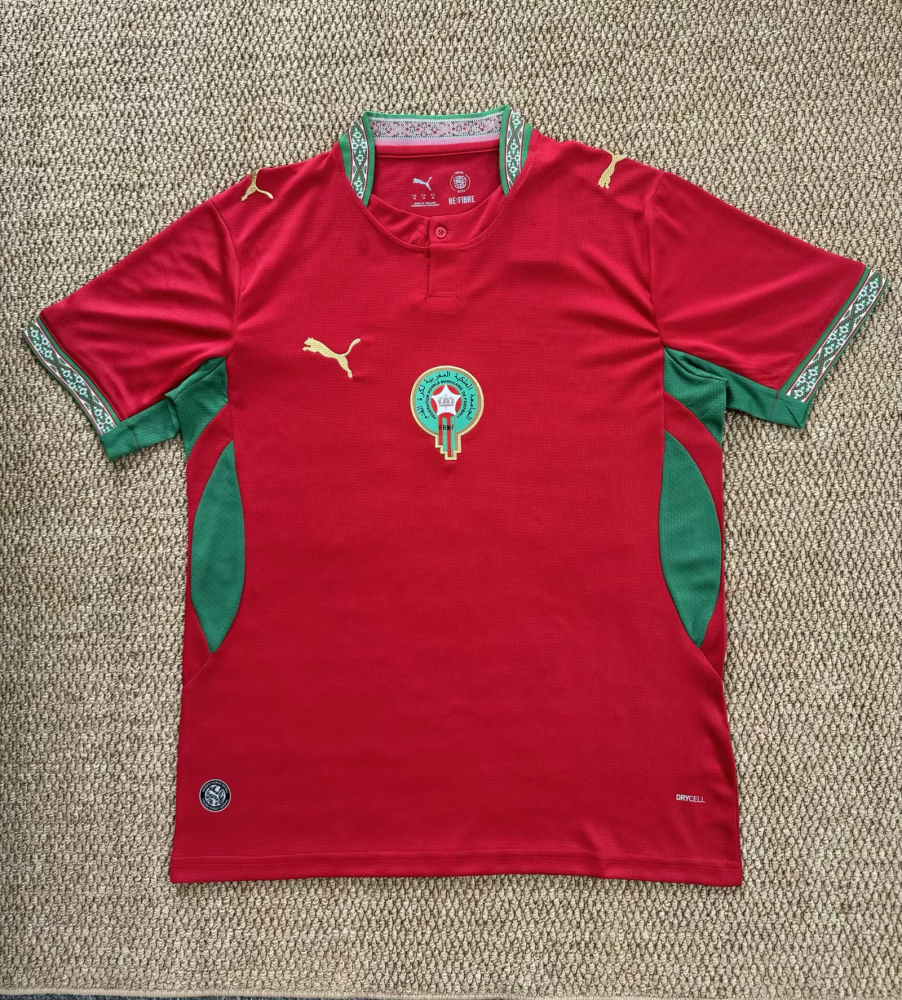 （S-XXL）1:1 Copy Top Quality 2026 Morocco Home Football Jersey (Fan Edition)