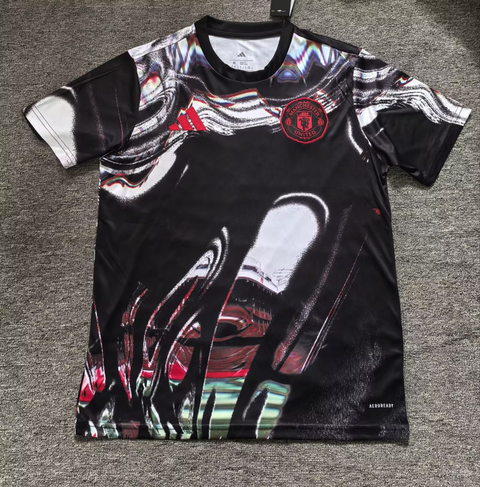 （S-4XL）1:1 Copy Top Quality 2025/2026 Manchester United Training uniform Football Jersey （ Fan Edition）