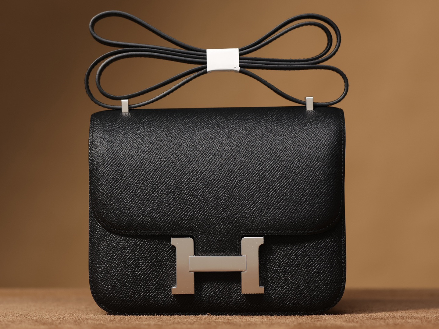 Hermes復刻包包Constance29系列黑色銀扣