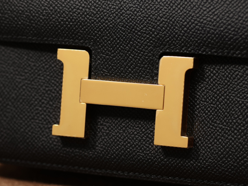 頂級復刻包包HermesConstance19系列黑色金扣