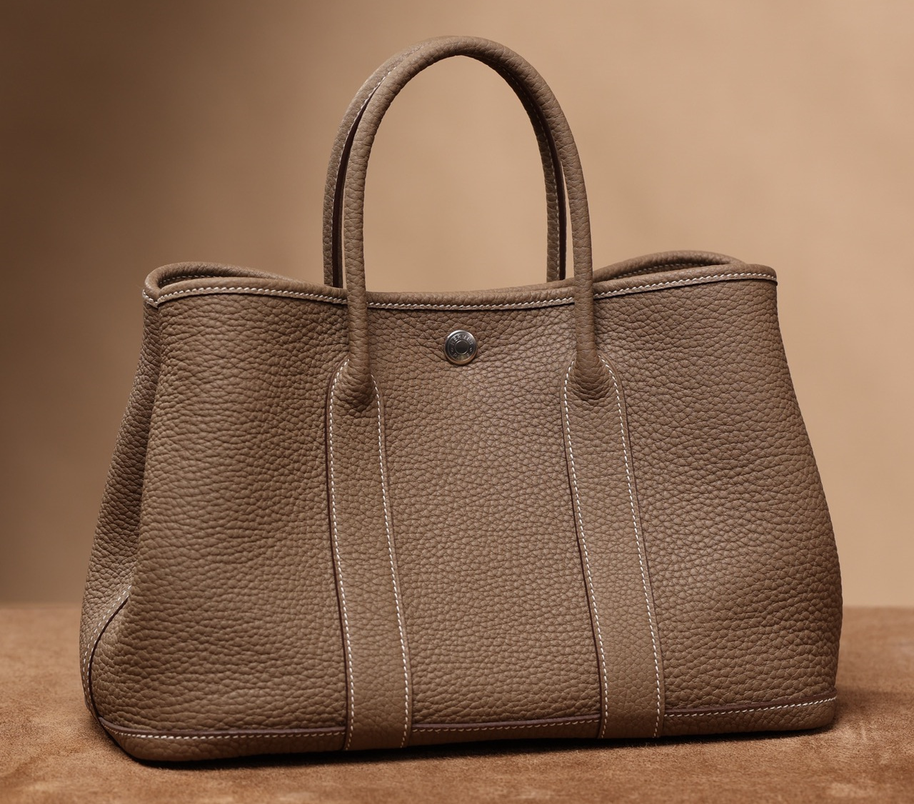 高仿Hermes花園包GardenParty30系列大象灰
