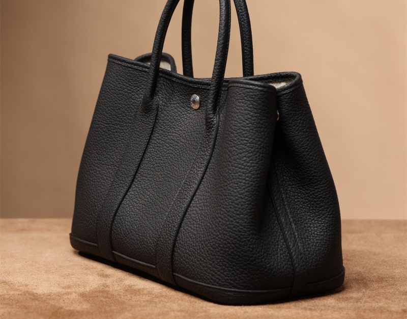 原單正品HermesGardenParty30系列購物袋黑色