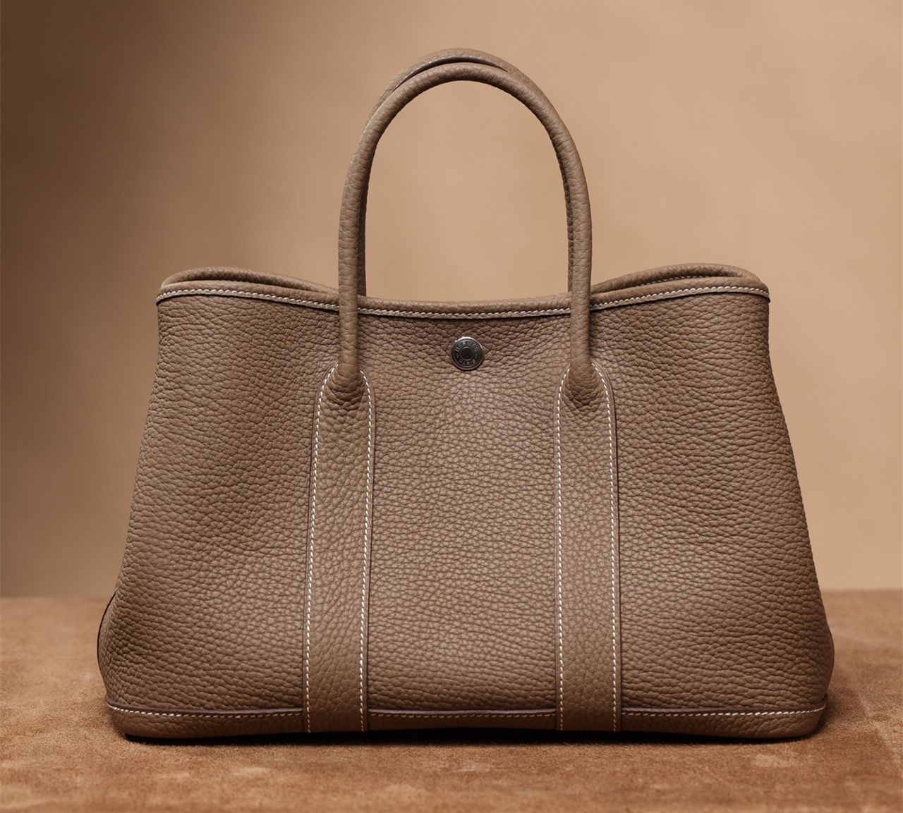 高仿Herm&egrave;s Garden Party 30 大象灰 Togo皮