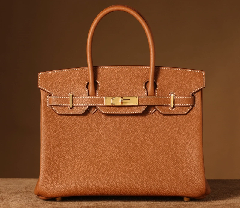 獨家純手工縫製高仿HermesBirkin25系列金棕金扣