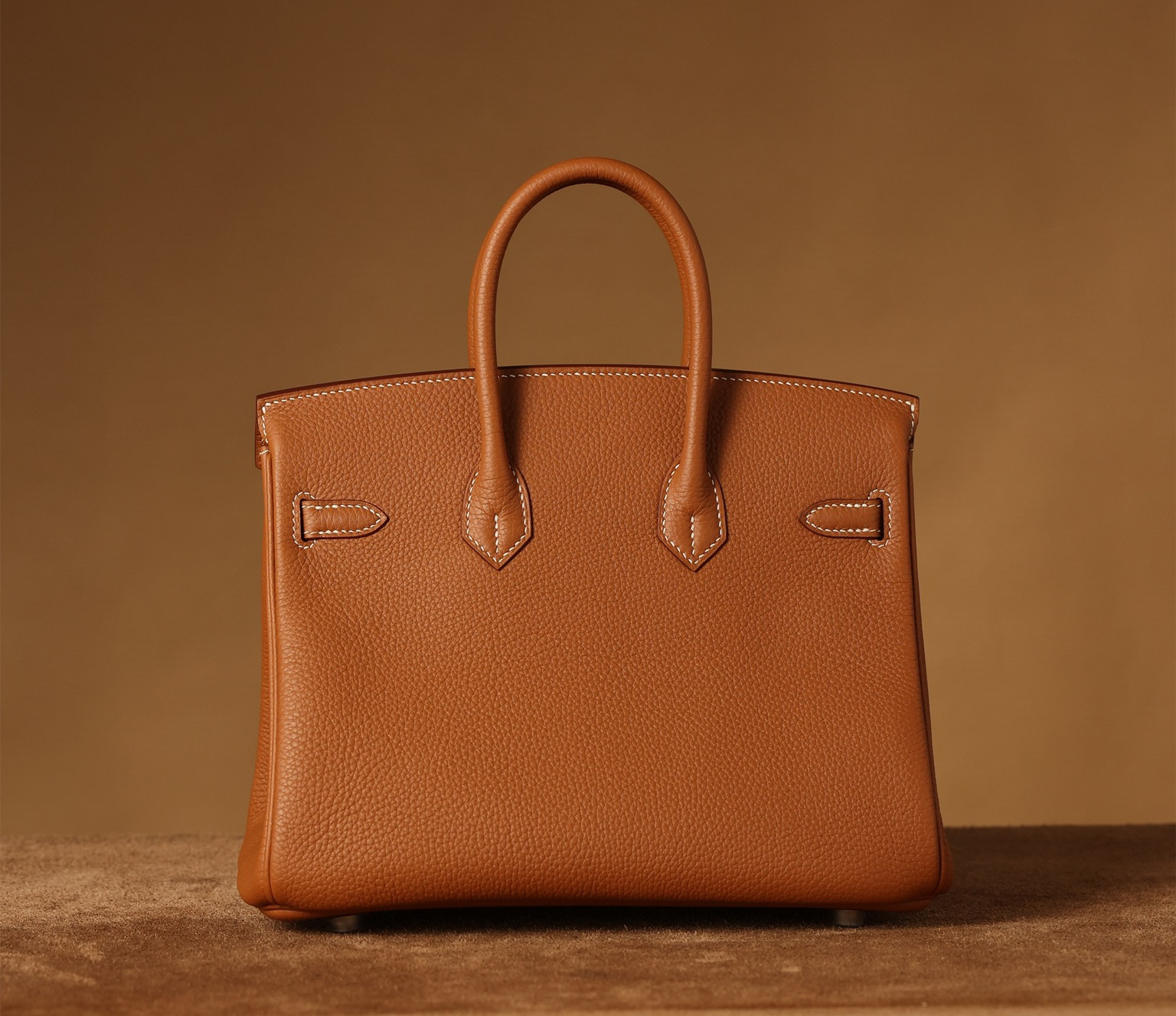 獨家正品級別高仿HermesBirkin25系列金棕銀扣