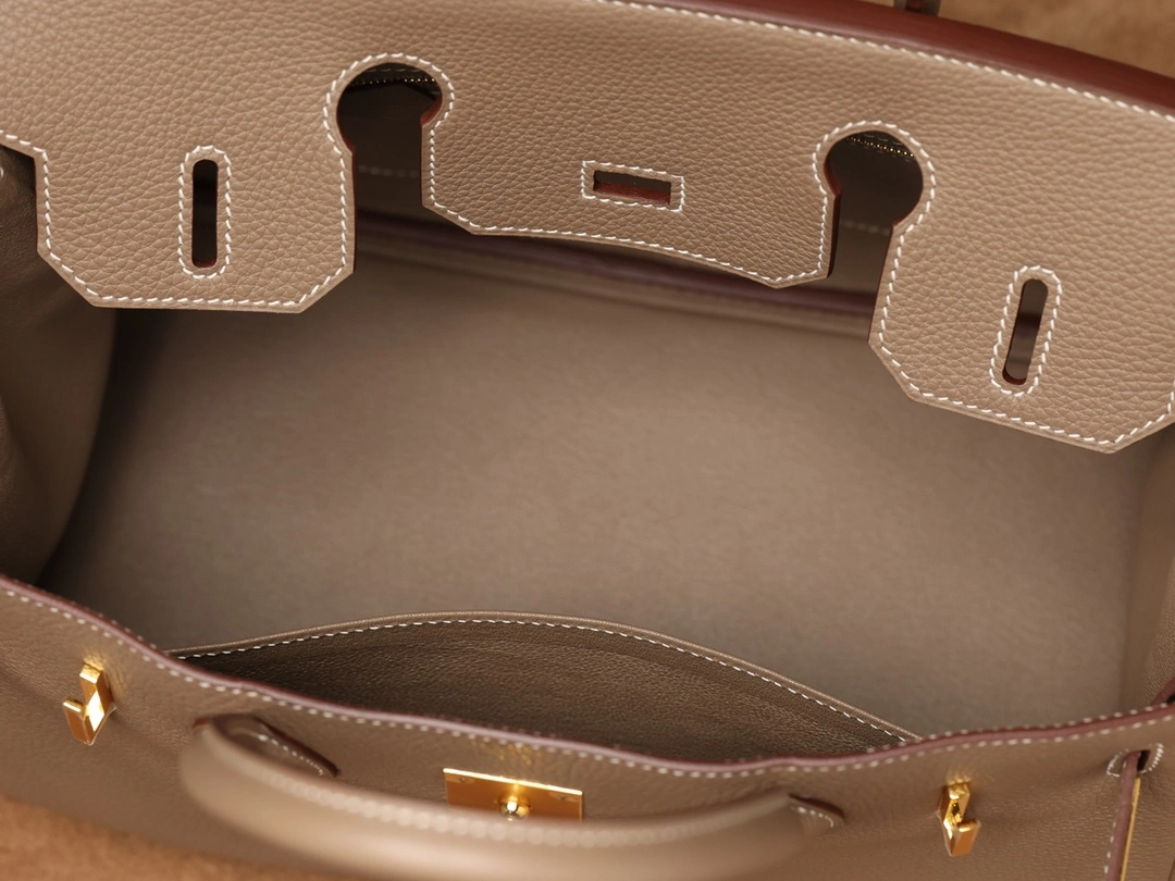 高仿Herm&egrave;s Birkin 30 把手與五金連接
