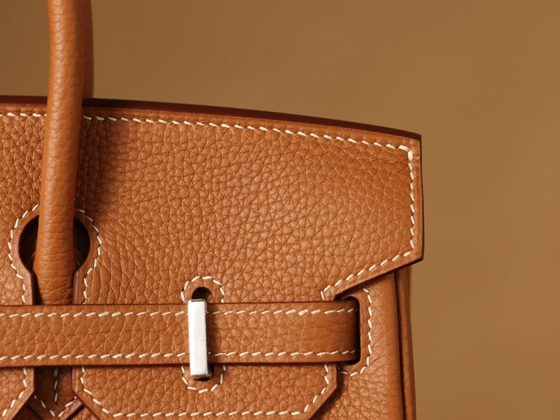 獨家正品級別高仿HermesBirkin25系列金棕銀扣