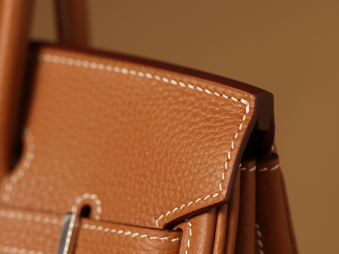 獨家正品級別高仿HermesBirkin25系列金棕銀扣