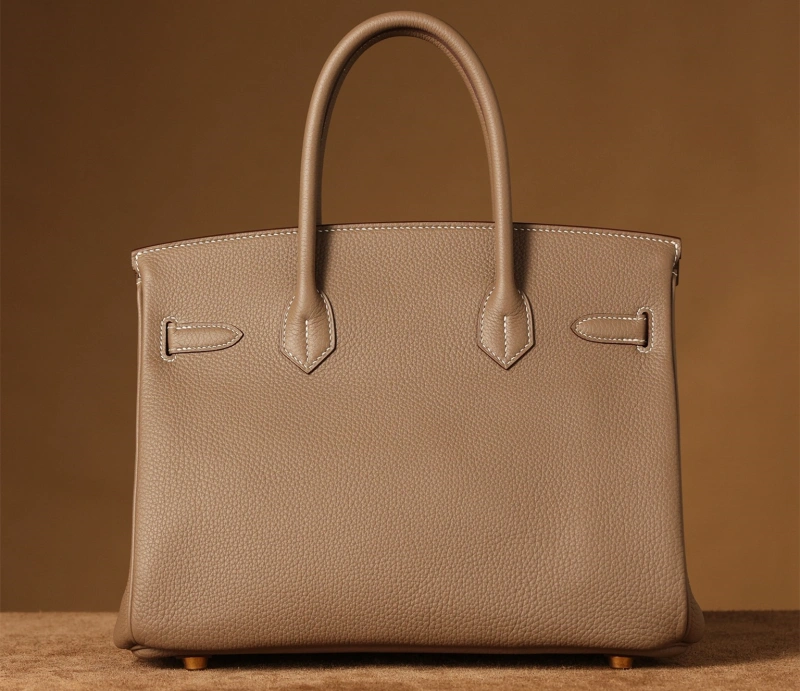 香港Hermes高仿包包Birkin25系列大象灰金扣