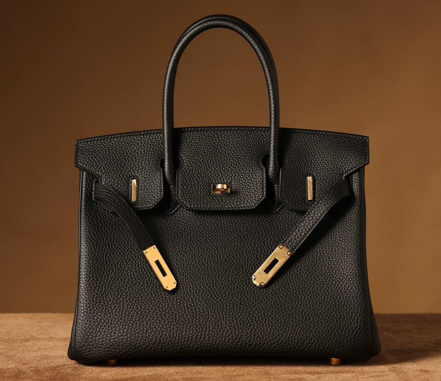 私人定訂製高仿HermesBirkin30黑金系列