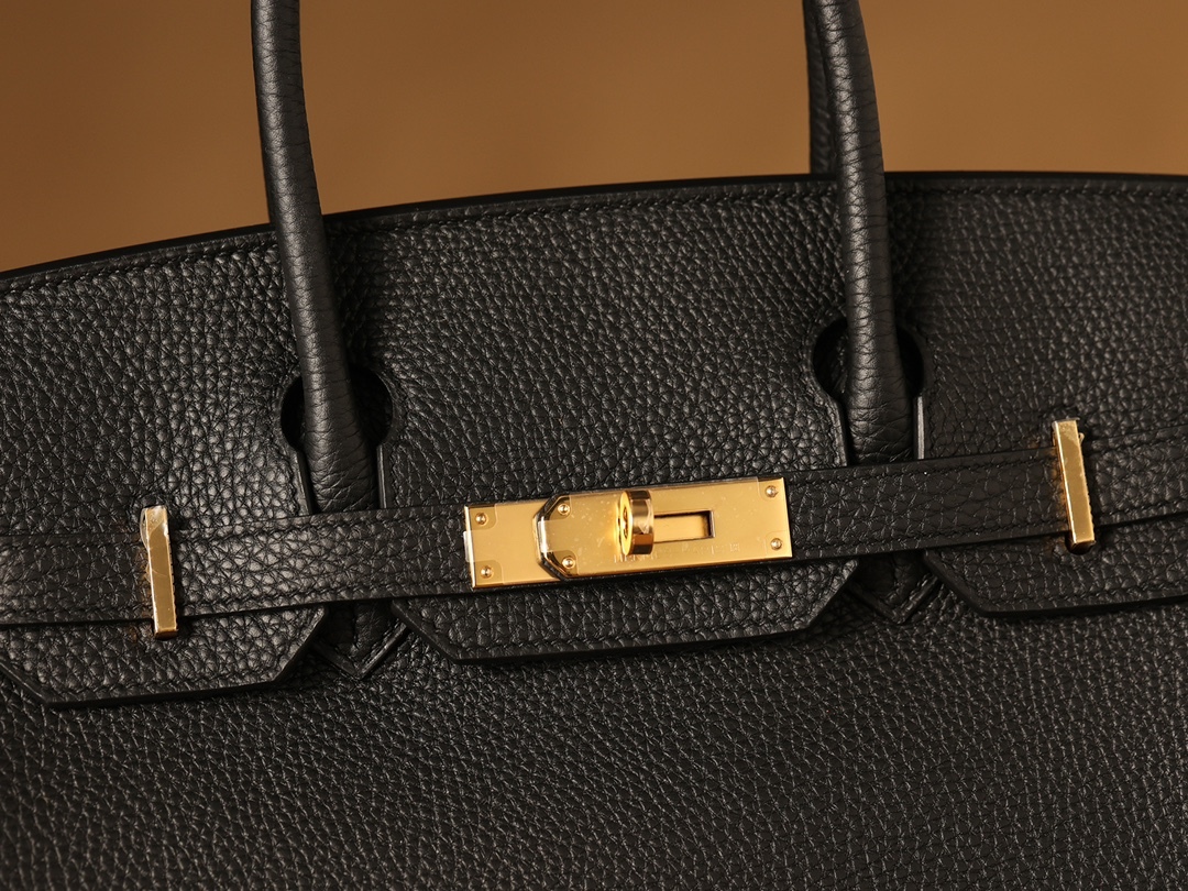 私人定訂製高仿HermesBirkin30黑金系列