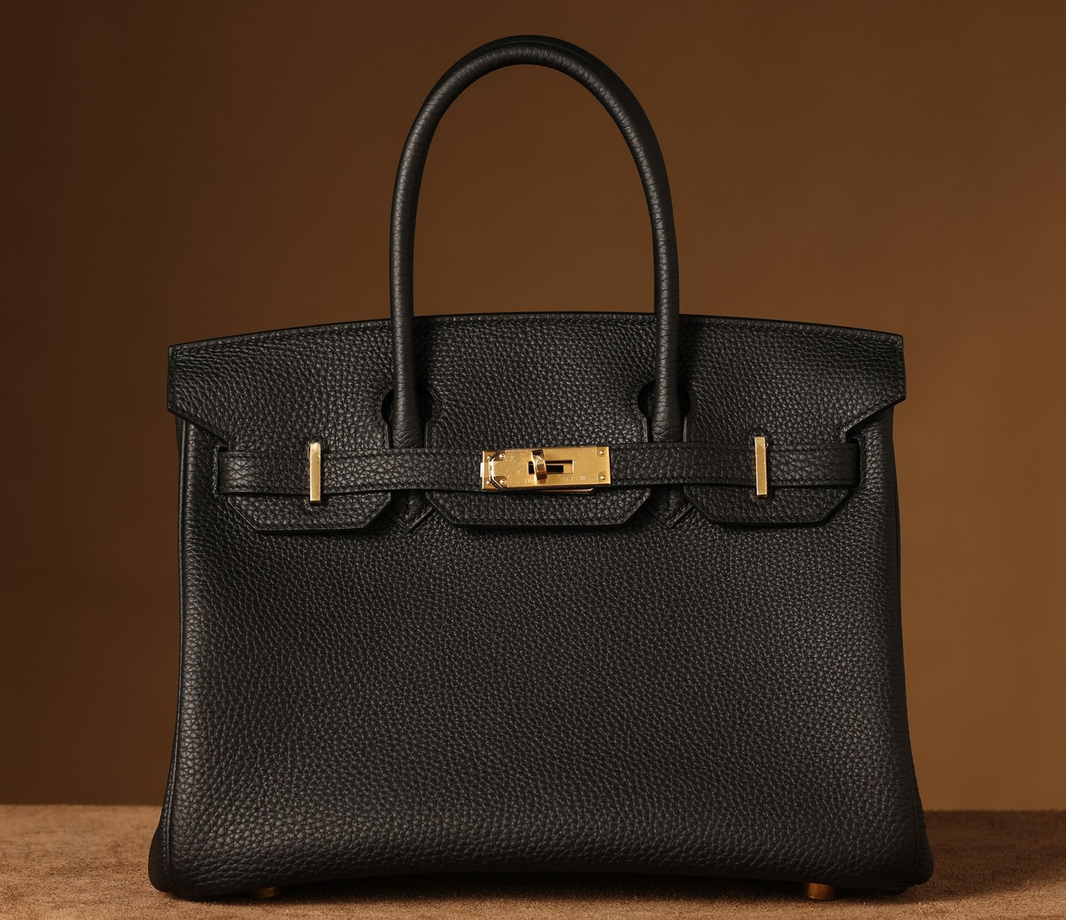 私人定訂製高仿HermesBirkin30黑金系列