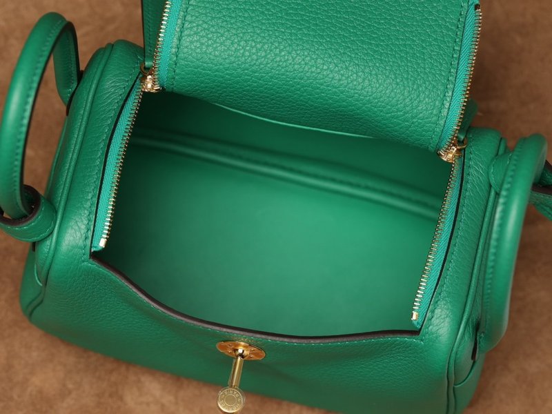 HermesLindy系列頂級復刻包袋祖母綠金扣