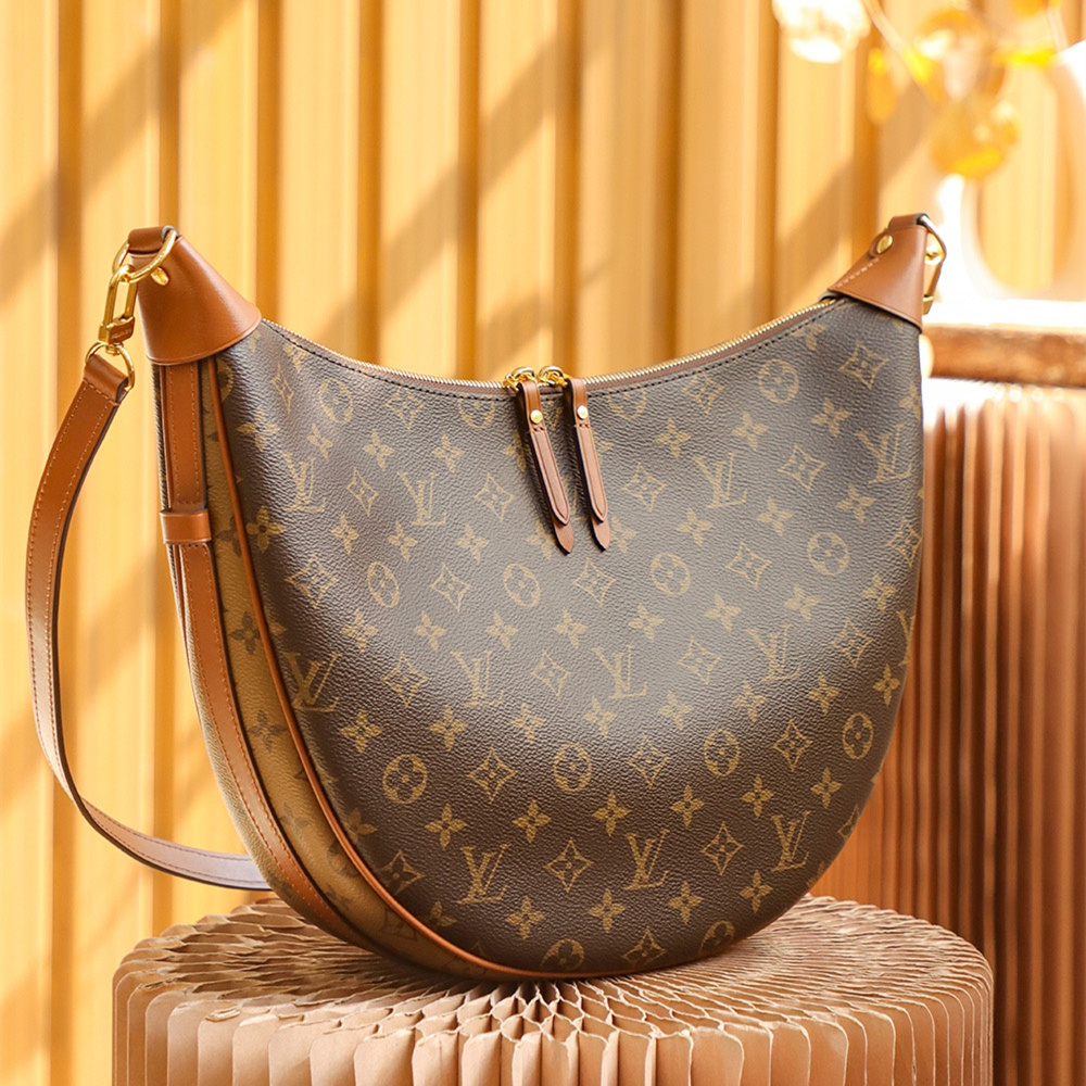 高仿LV Loop Hobo 老花帆布