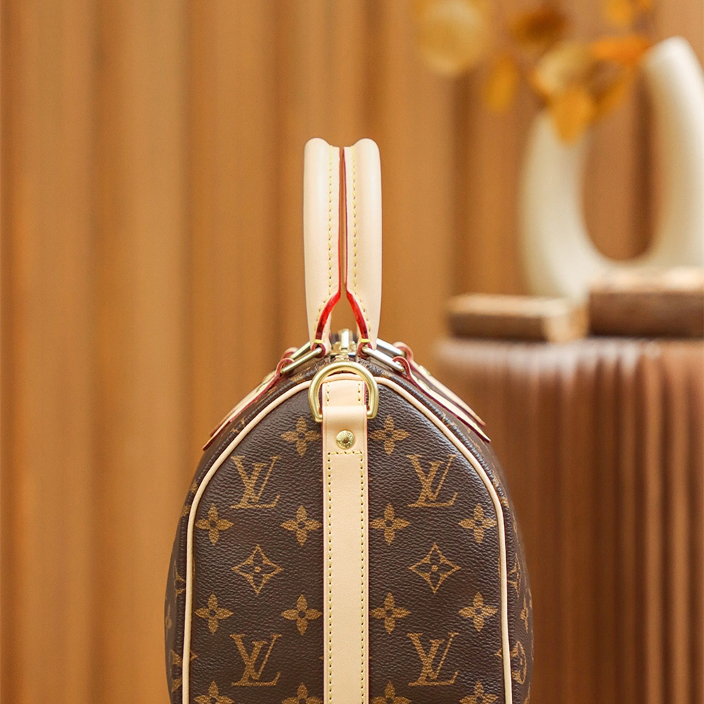 原單高仿LV手圓筒手提包Speedy25系列免檢版