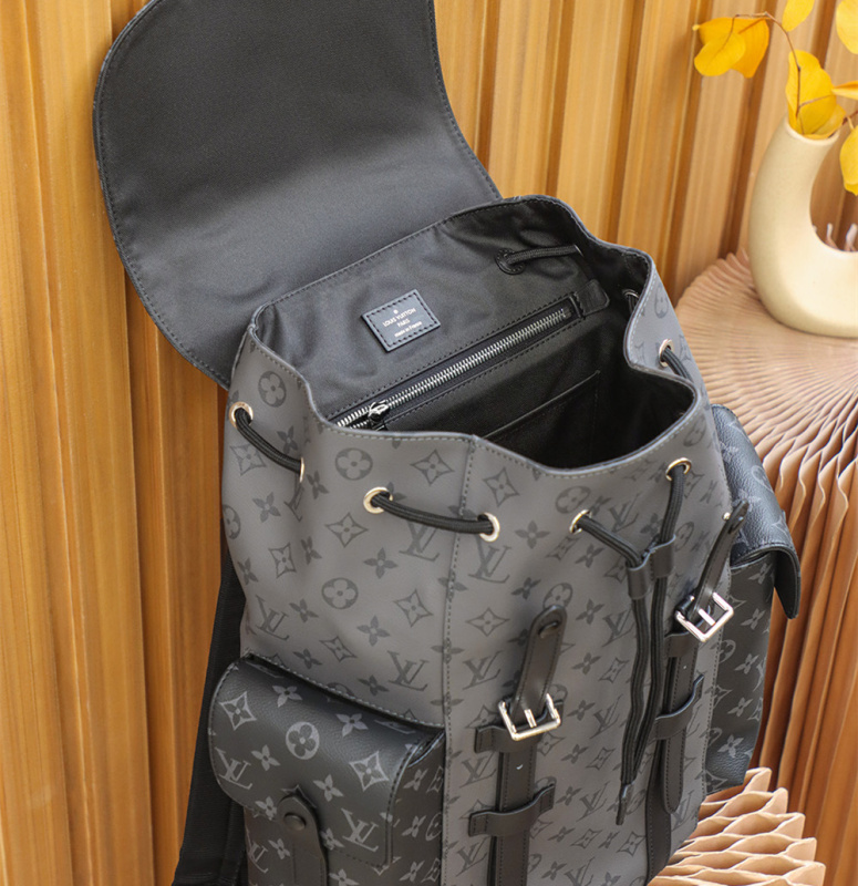 香港高仿LV旅行袋雙肩包Christopher系列免檢版