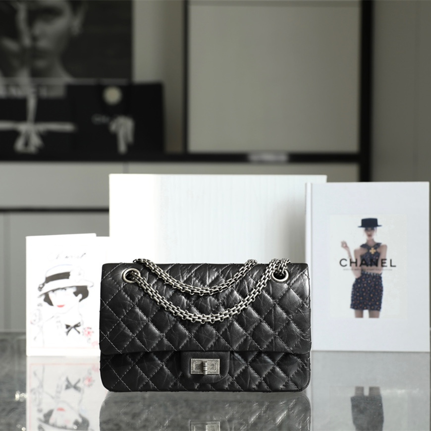香港高仿奢侈品Chanel2.55系列復古銀免檢版