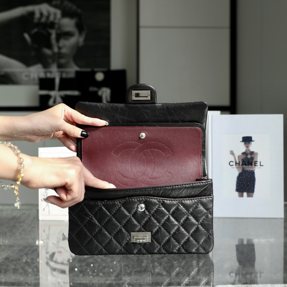 香港高仿奢侈品Chanel2.55系列復古銀免檢版