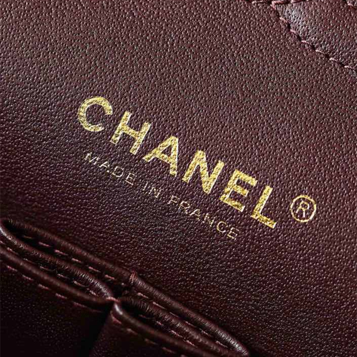 全鋼頂級高仿ChanelCF系列口蓋包黑金免檢版