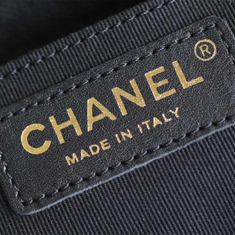 香港Chanel高仿23K系列坦克包黑淡金小號免檢版