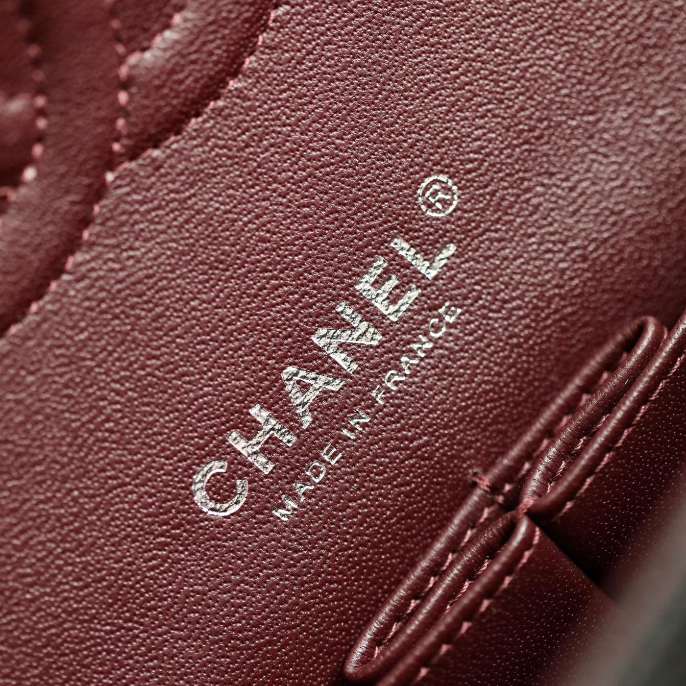 Chanel復刻口蓋包CF系列魚子醬牛皮中號免檢版
