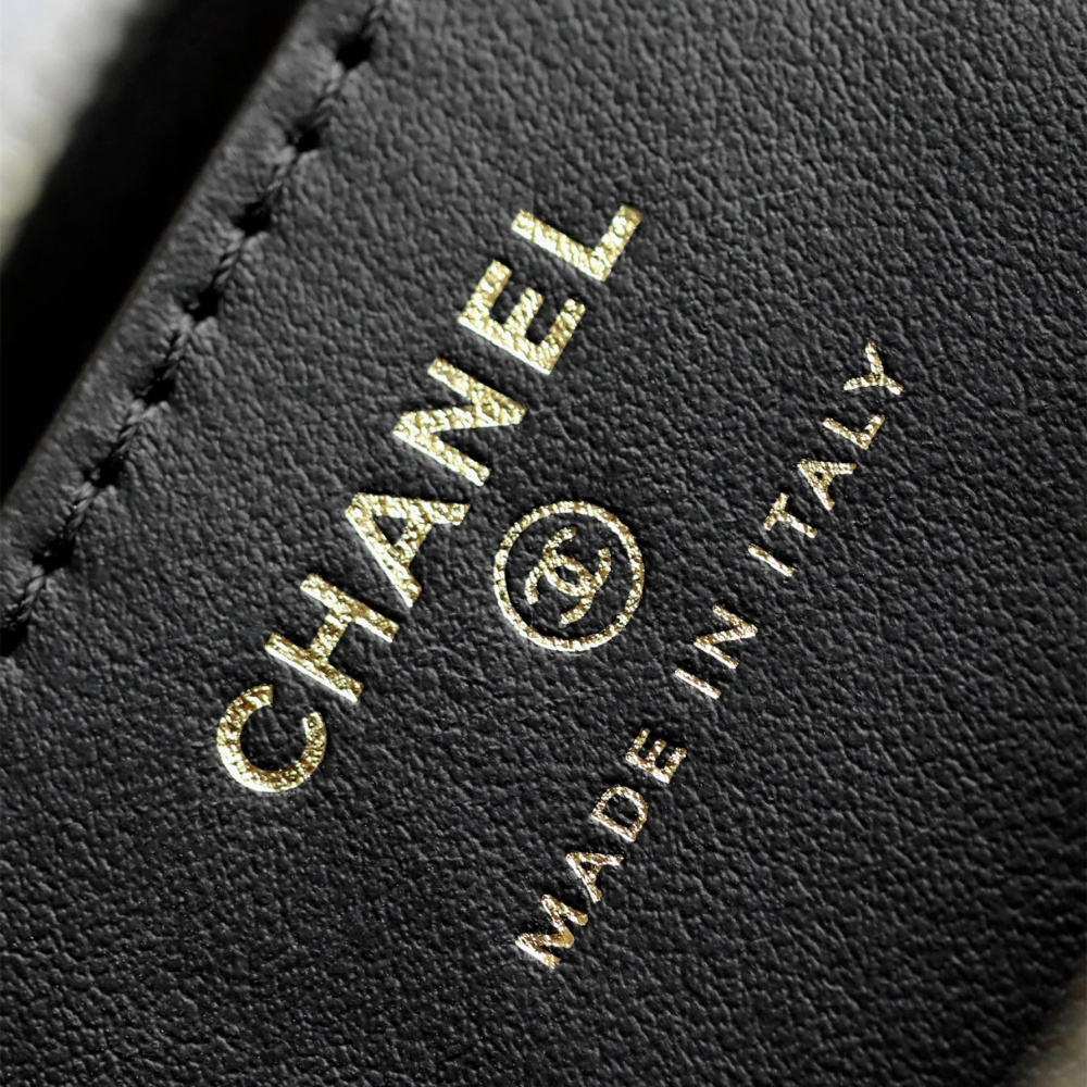 高仿Chanel官網23K系列黑金麻將包小號免檢版
