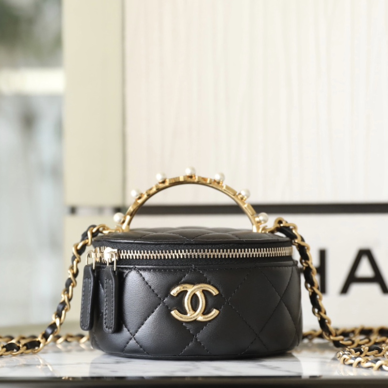 香港高仿Chanel官網23B系列鏈條化妝包免檢版