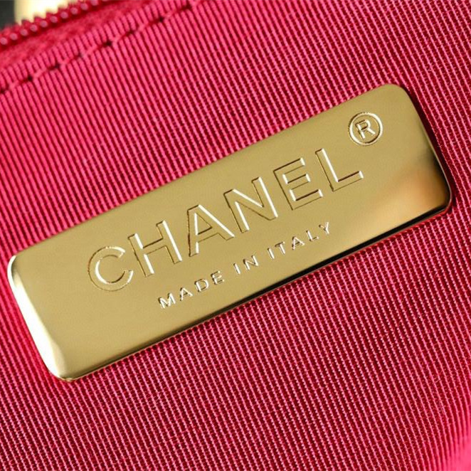 Chanel購物袋頂級高仿版本Bag19系列小羊皮黑色免檢版