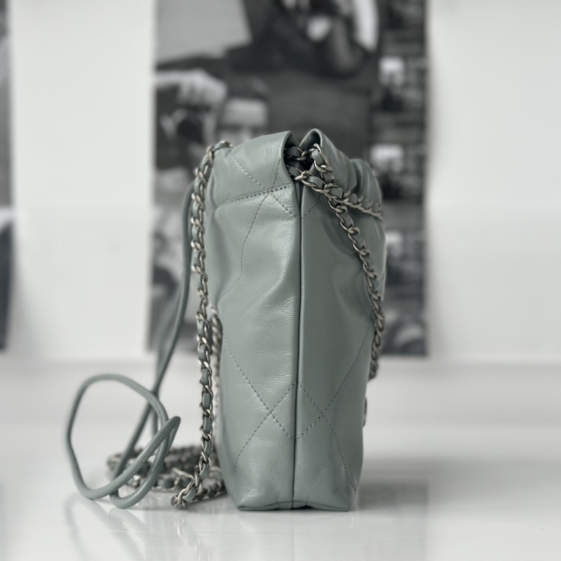 高仿Chanel23S系列霧霾藍Mini購物袋免檢版