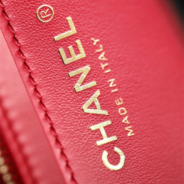 高仿Chanel代購級別23S系列方胖子小羊皮山茶花扣免檢版