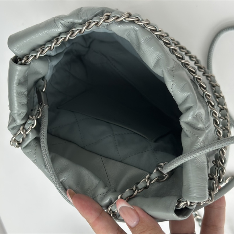 高仿Chanel23S系列霧霾藍Mini購物袋免檢版