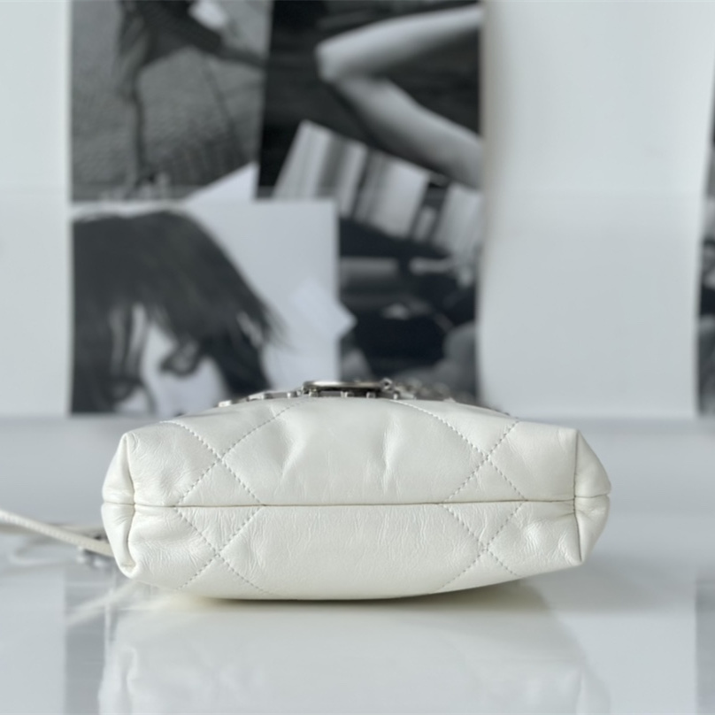 高仿Chanel23S系列白色小牛皮Mini購物袋免檢版