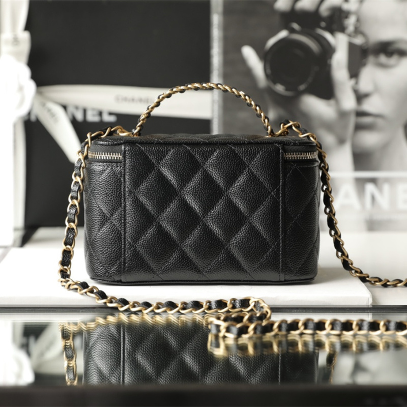 高仿奢侈品Chanel22S黑金化妝包免檢版