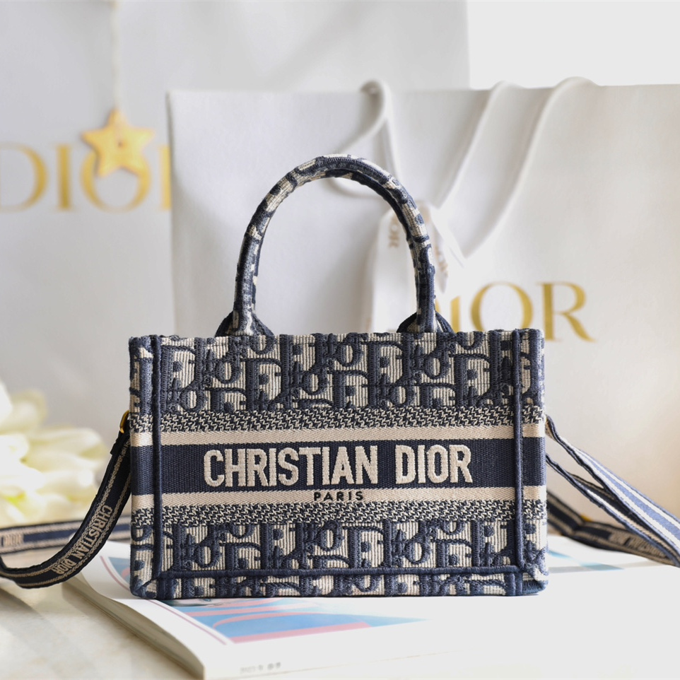 高仿Dior2024BookTote系列老花Mini手拎袋免檢版