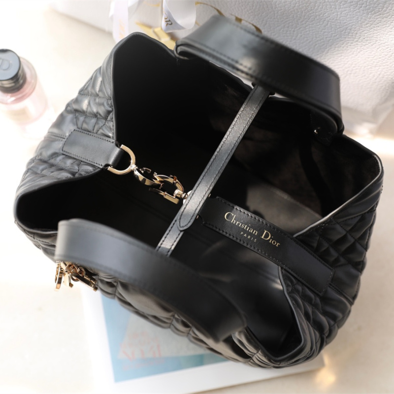 高仿Dior購物袋Toujours系列黑色中號免檢版