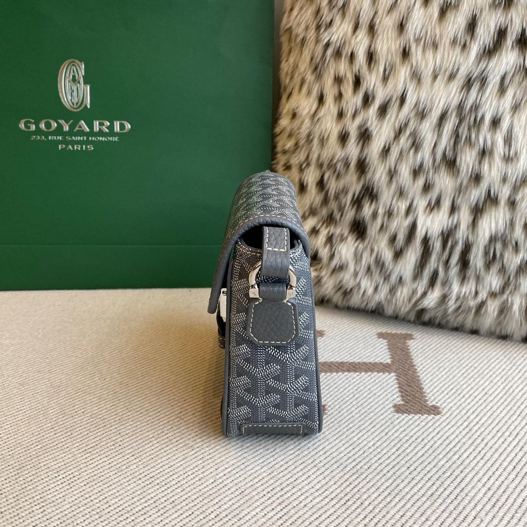 高仿GoyardBeluga限量版mini豆腐包灰色