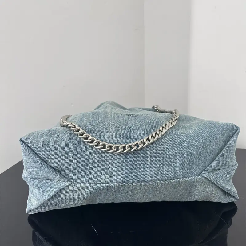 高仿Balenciaga2023年新款Crushtote牛仔布垃圾袋大號