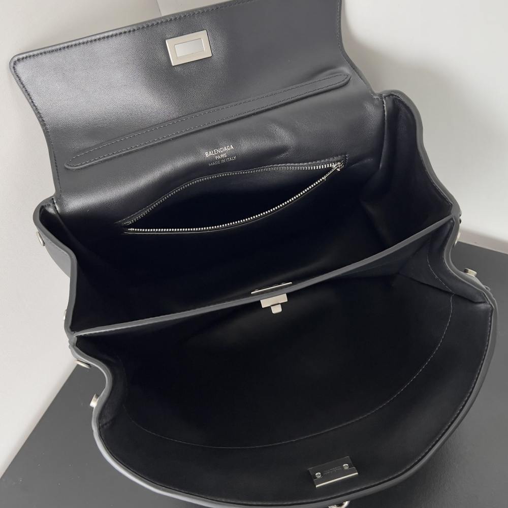高仿BalenciagaRodeo系列手提單肩包黑銀XS