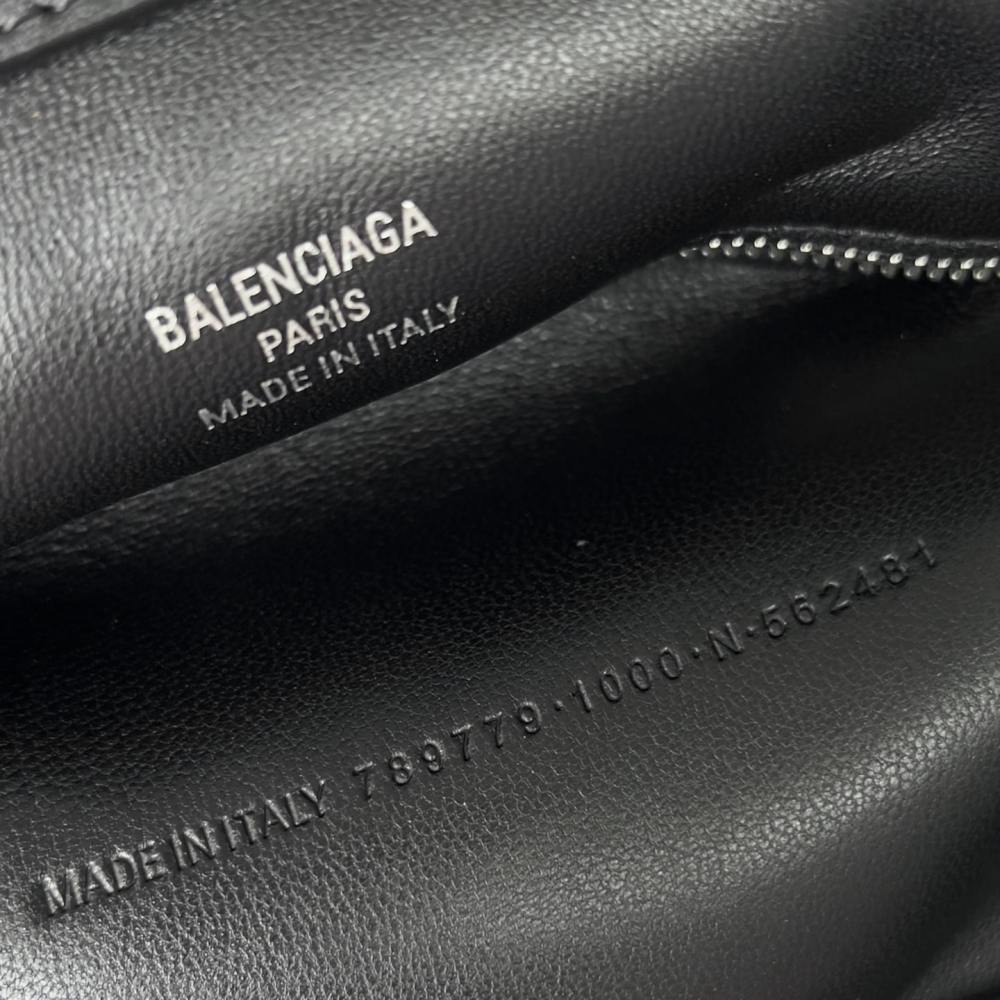 高仿BalenciagaRodeo系列手提單肩包黑銀XS