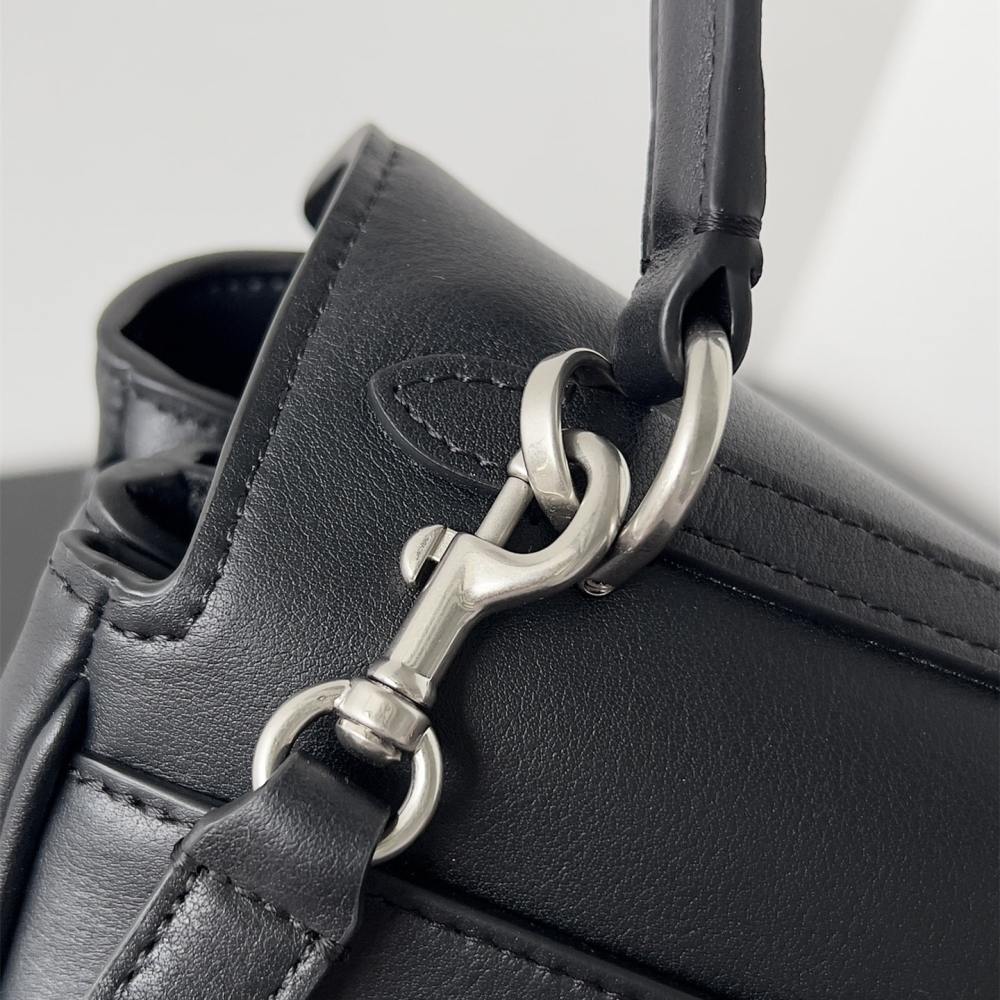 高仿BalenciagaRodeo系列手提單肩包黑銀XS