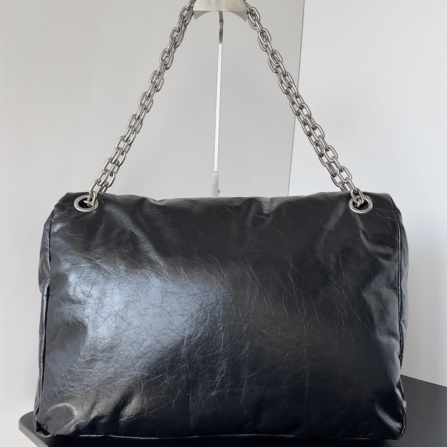 高仿BalenciagaMonaco系列23款冬季黑銀L