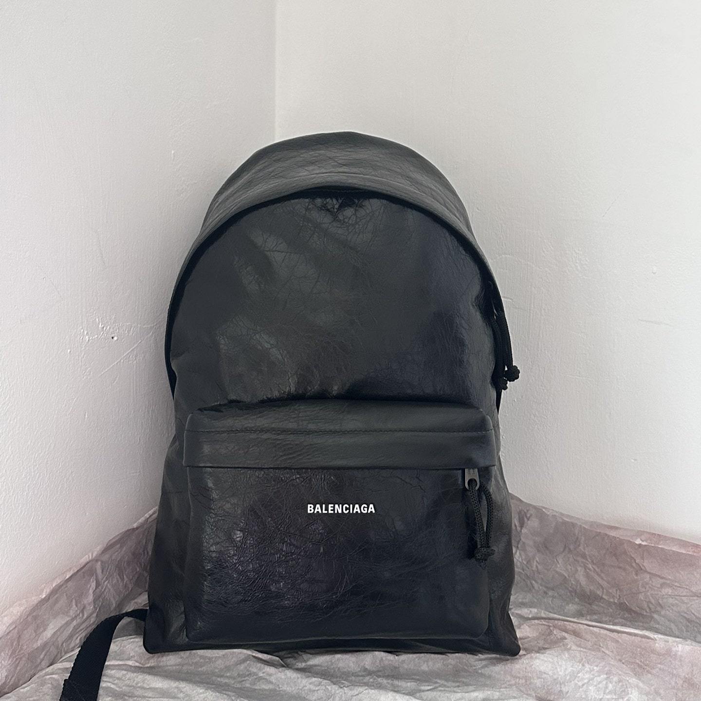 高仿BalenciagaExplorer系列小羊皮雙肩包S