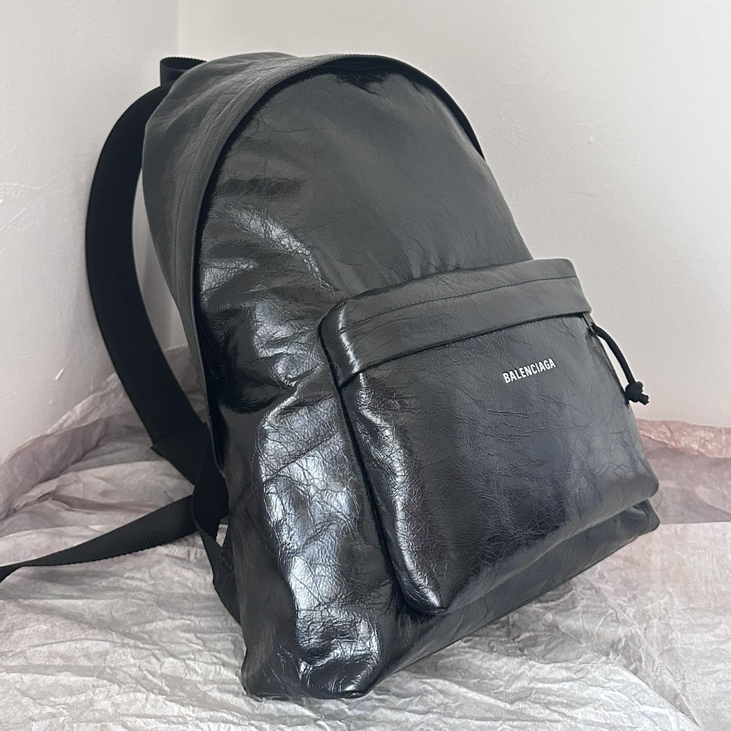 高仿BalenciagaExplorer系列小羊皮雙肩包S