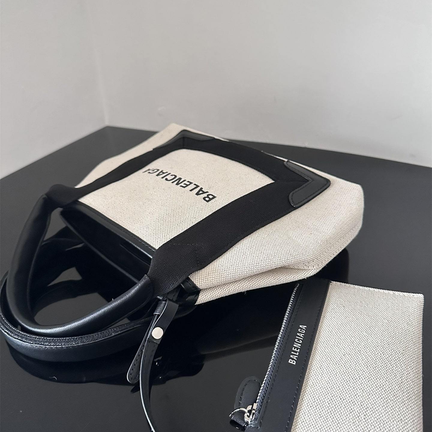 高仿BalenciagaNavyCabas帆布手提袋24CM