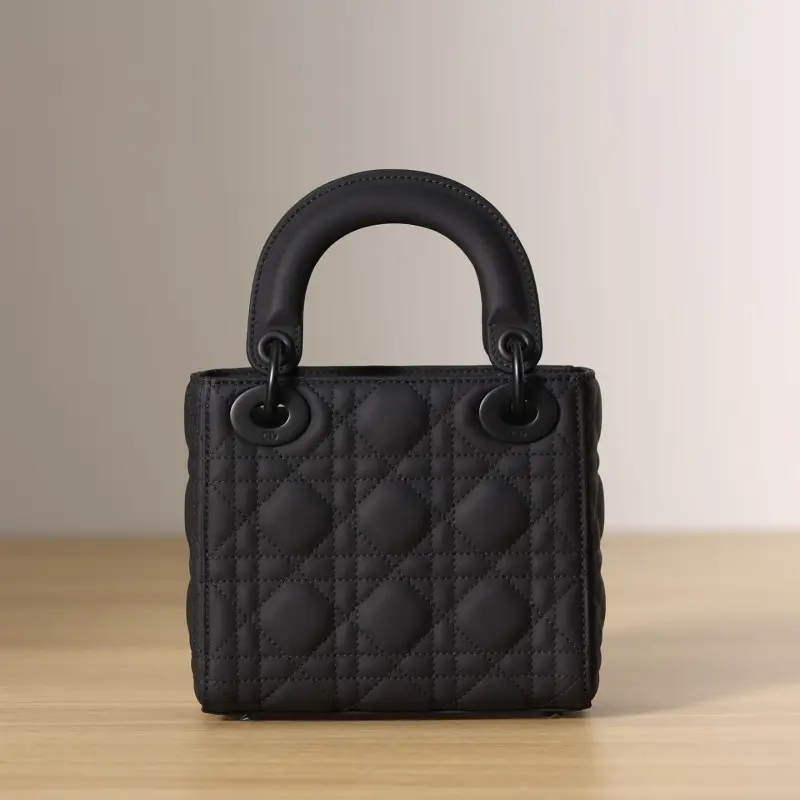 高仿Dior*Lady系列牛皮手拎袋Mini免檢版