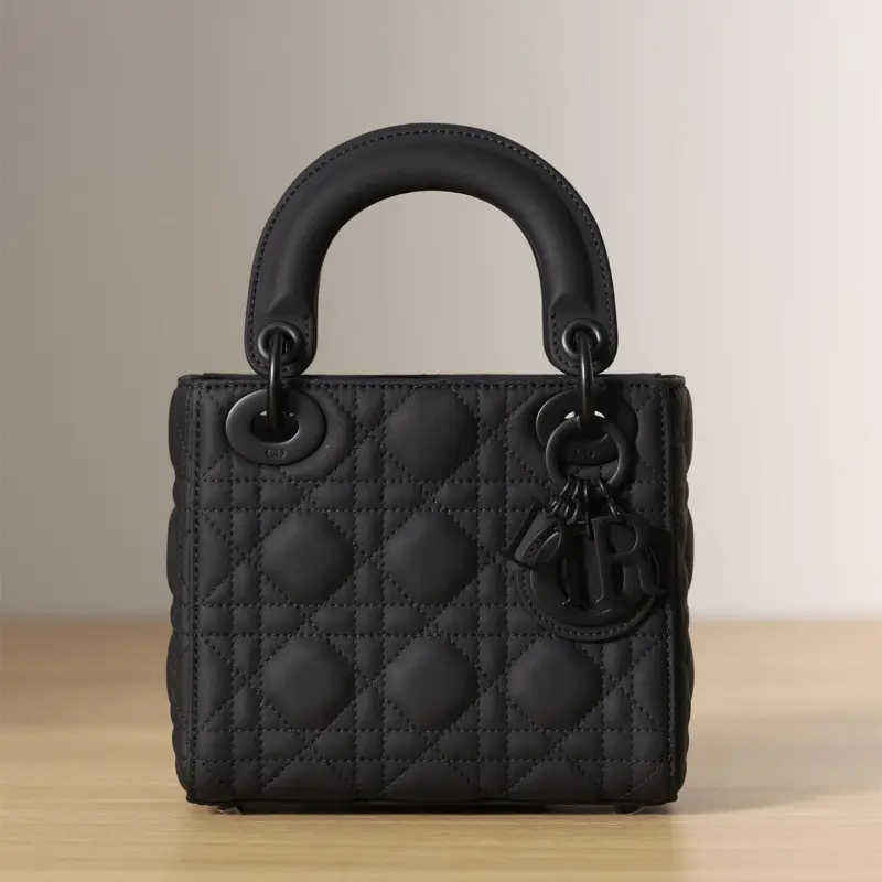 高仿Dior*Lady系列牛皮手拎袋Mini免檢版