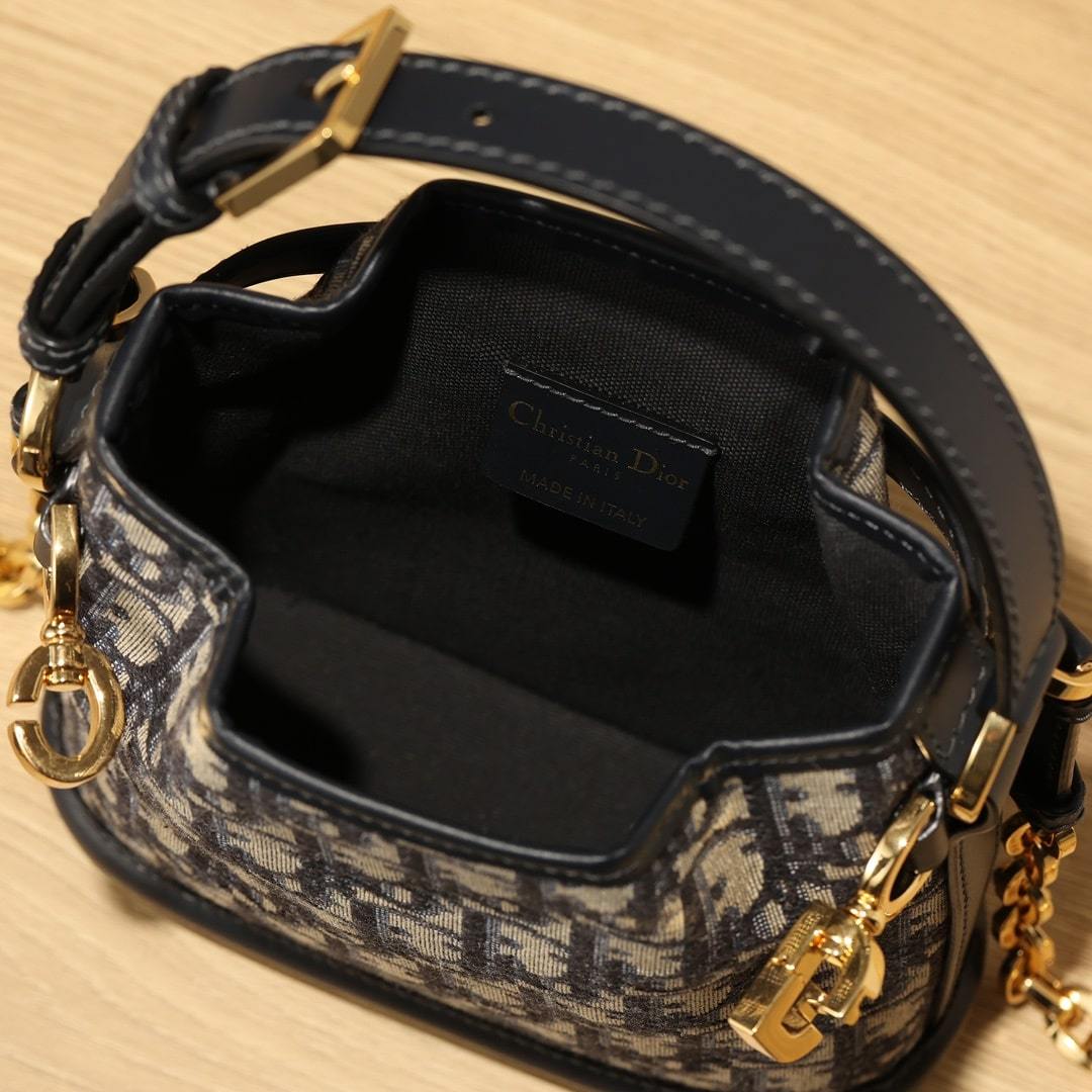 高仿Dior*Cest系列Oblique印花水桶包