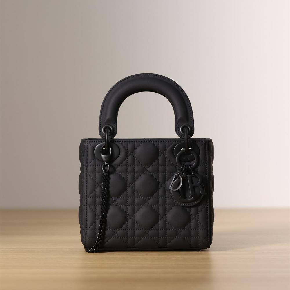 高仿Dior*Lady系列牛皮手拎袋Mini免檢版