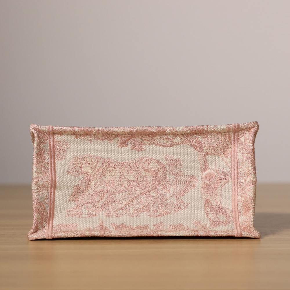 高仿Dior*BookTote系列粉色茹伊手袋