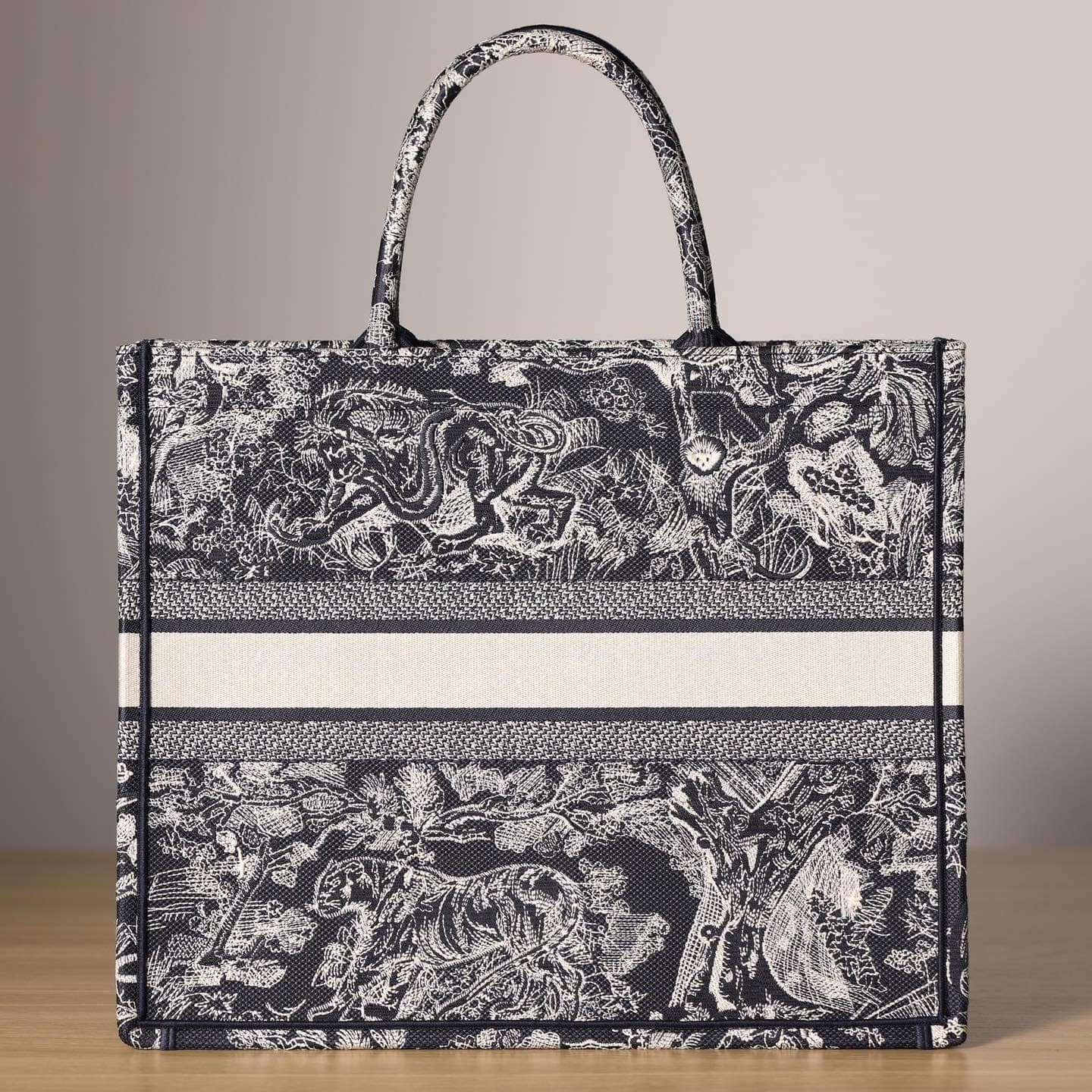 高仿Dior*BookTote系列藍色茹伊手袋M